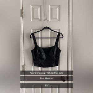 Chic, leather tank top